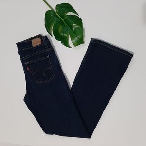 Levi's 512 Bootcut High-rise Blue Jeans Size 6